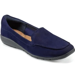 eFlex|eFlex>Easy Spirit Abide Casual Flats Navy Suede