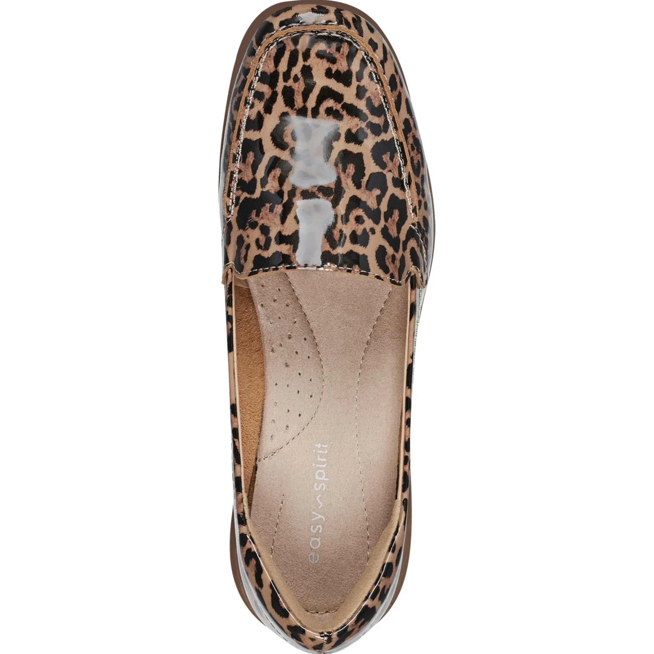 eFlex|eFlex>Easy Spirit Abide Casual Flats Leopard Patent