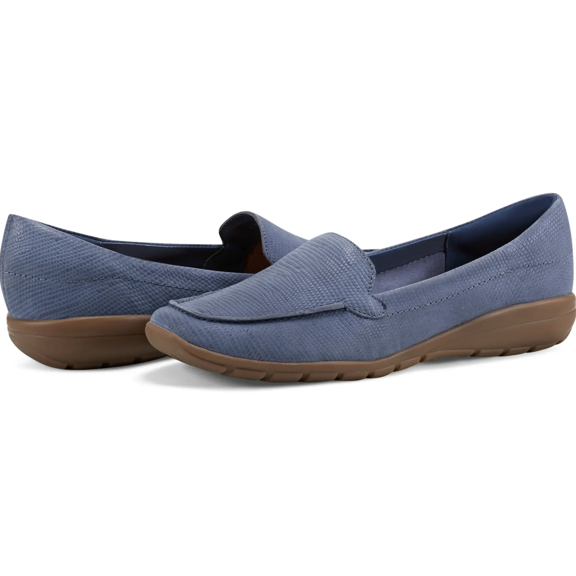 Abide Casual Flats|Flats>Easy Spirit Abide Casual Flats Blue Lizard