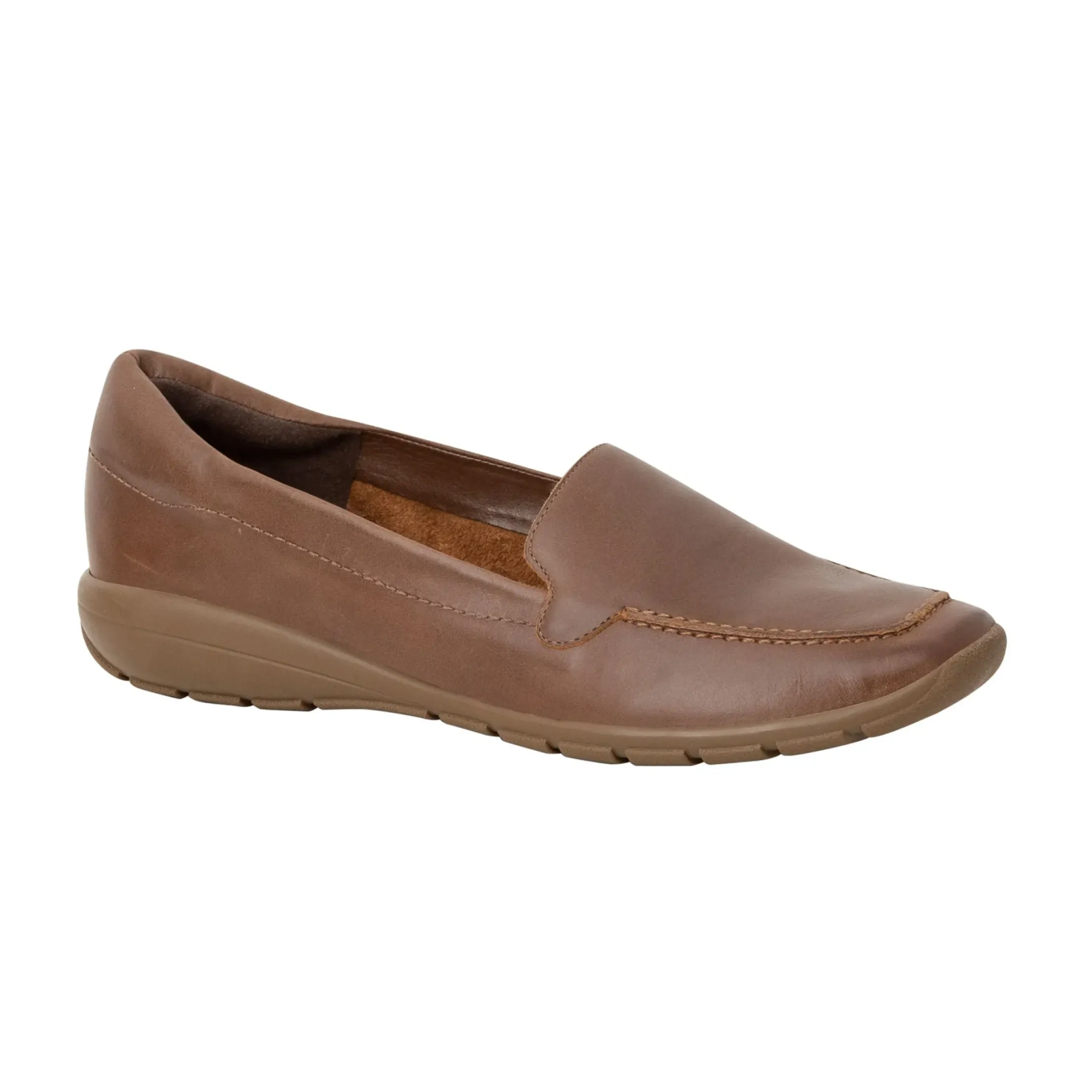 eFlex|eFlex>Easy Spirit Abide Casual Flats Brown Leather