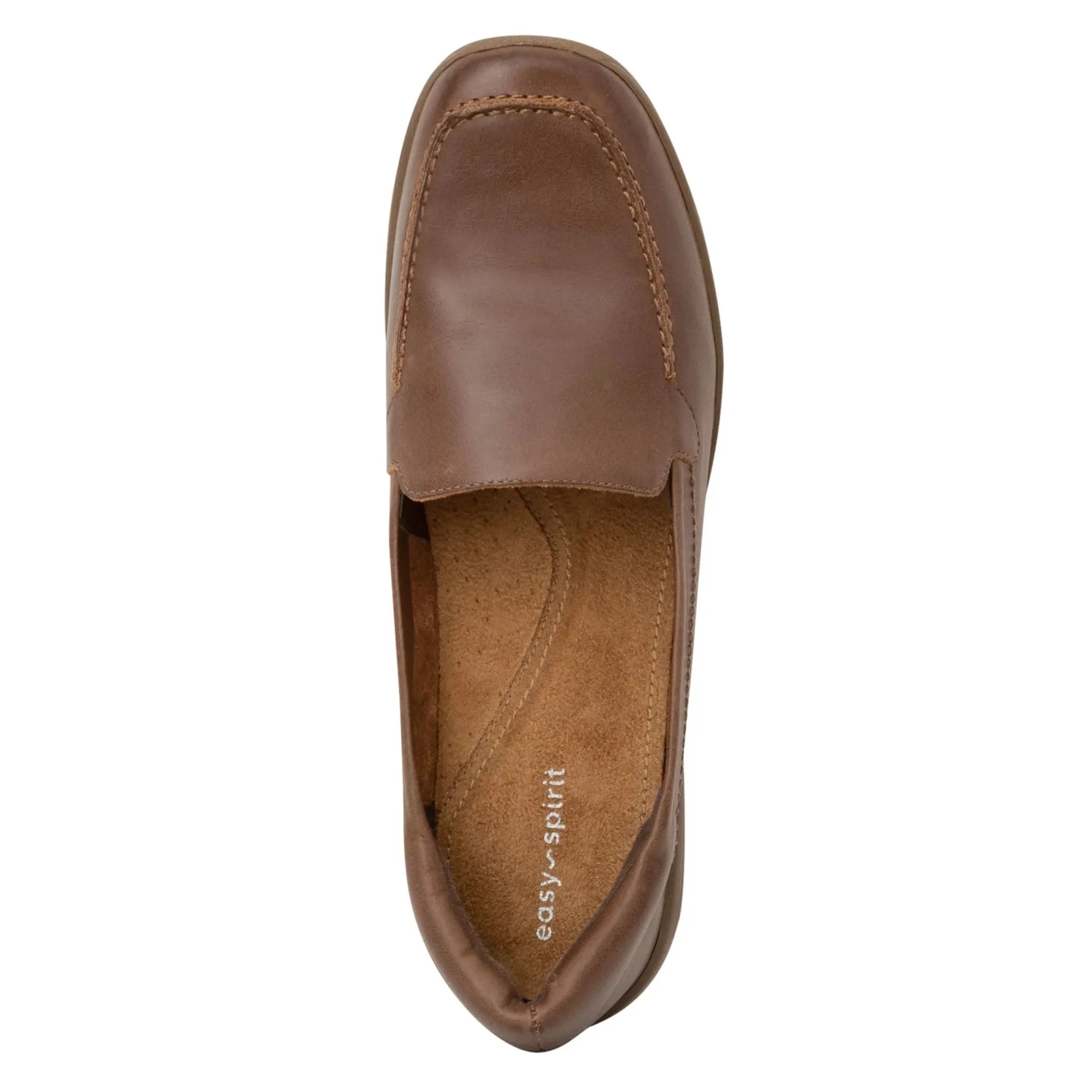 eFlex|eFlex>Easy Spirit Abide Casual Flats Brown Leather