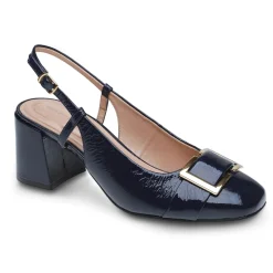 Pumps|Pumps>Easy Spirit Alissa Slingback Pumps Navy Patent Leather