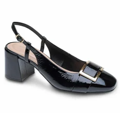 Pumps|Pumps>Easy Spirit Alissa Slingback Pumps Black Patent Leather