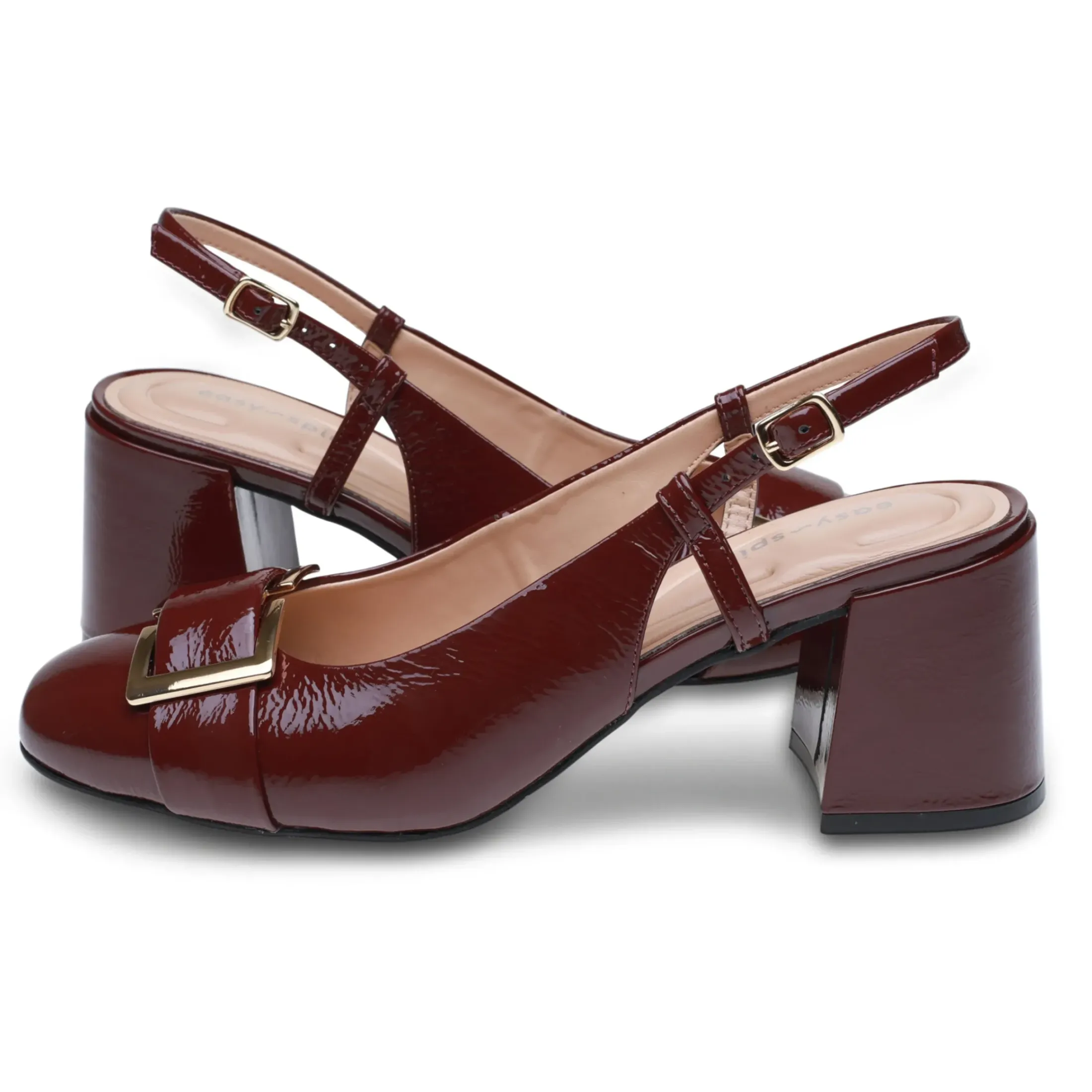 Pumps|Pumps>Easy Spirit Alissa Slingback Pumps Red Patent Leather