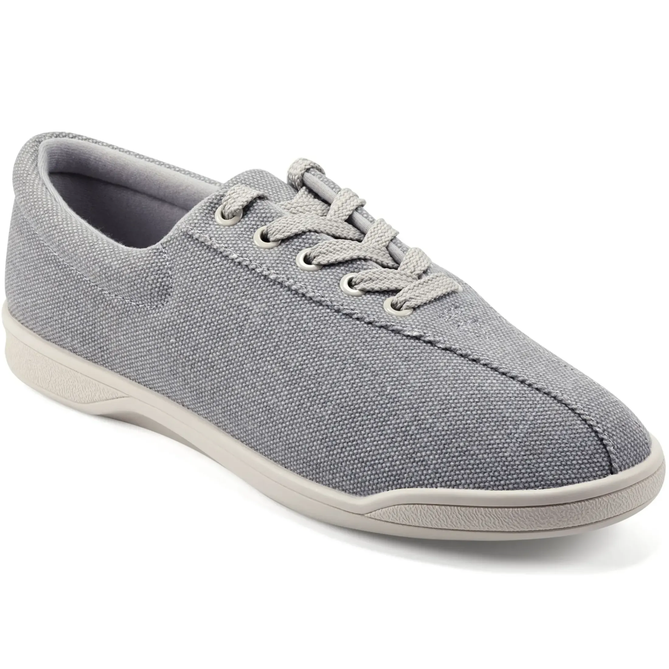 Sneakers|Sneakers>Easy Spirit AP1 Canvas Walking Shoes Khaki Fabric