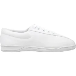 Sneakers|Sneakers>Easy Spirit AP1 Canvas Walking Shoes White Fabric