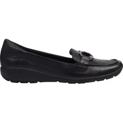 Loafers|Loafers>Easy Spirit Avienta Casual Loafers Black Leather