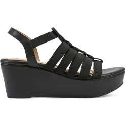 Dress|Sandals>Easy Spirit Avinna Platform Wedge Sandals Black