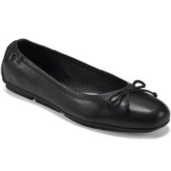 eFlex|eFlex>Easy Spirit Baily Ballet Flats Black Leather