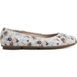 eFlex|eFlex>Easy Spirit Baily Ballet Flats White Multi Floral