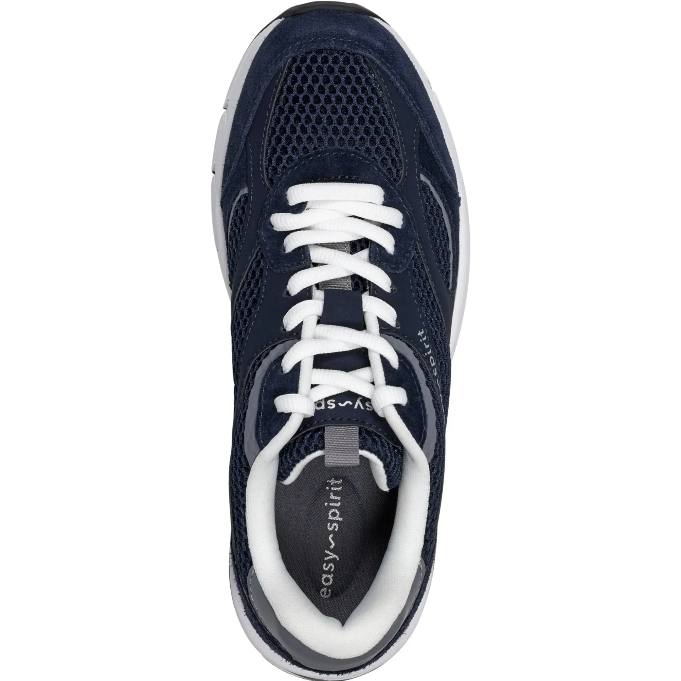 Sneakers|Sneakers>Easy Spirit Barbeau Lace-Up Walking Shoes Navy