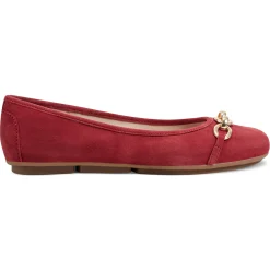 eFlex|eFlex>Easy Spirit Brandi Ballet Flats Red Suede