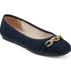 eFlex|eFlex>Easy Spirit Brandi Ballet Flats Navy Suede