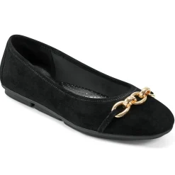 eFlex|eFlex>Easy Spirit Brandi Ballet Flats Black Suede