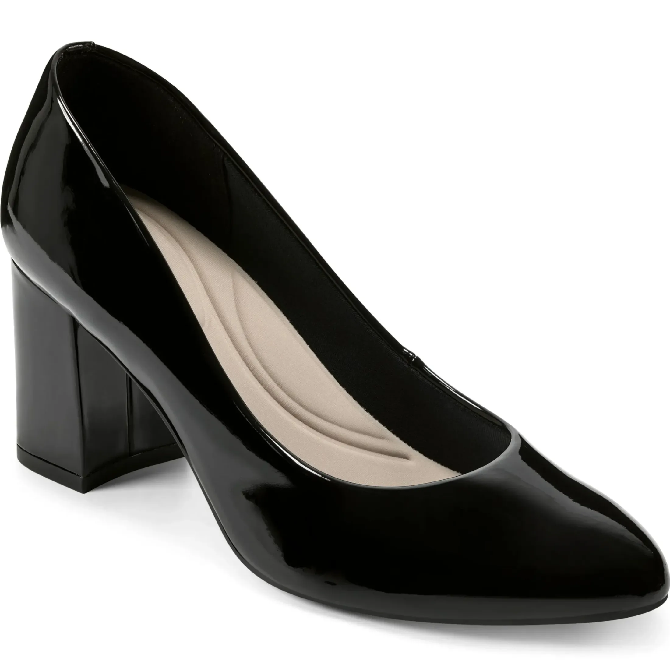 eFlex|eFlex>Easy Spirit Cadet Pumps Black Patent
