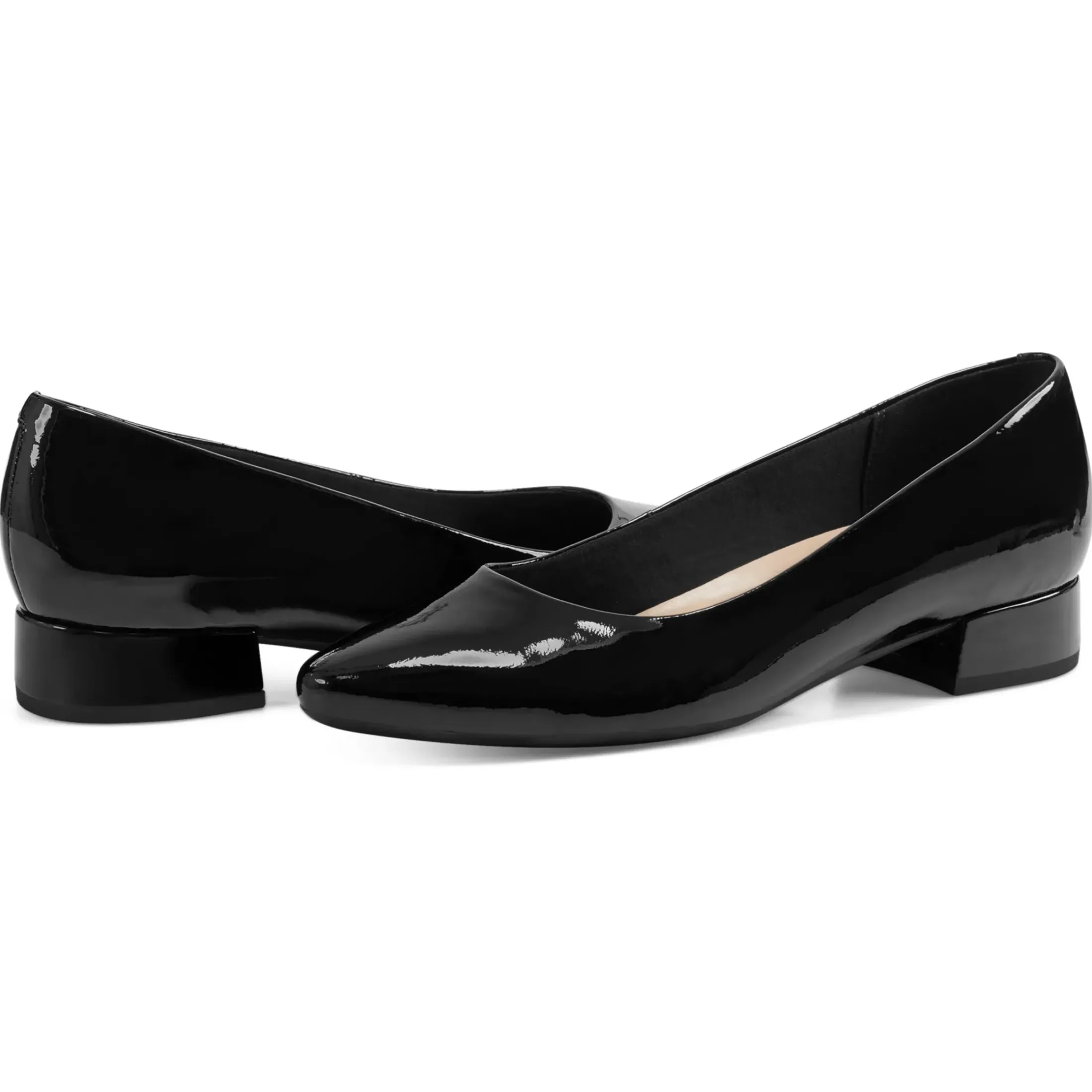Caldise Low Heels|Low Heels>Easy Spirit Caldise Low Heel Dress Shoes Black
