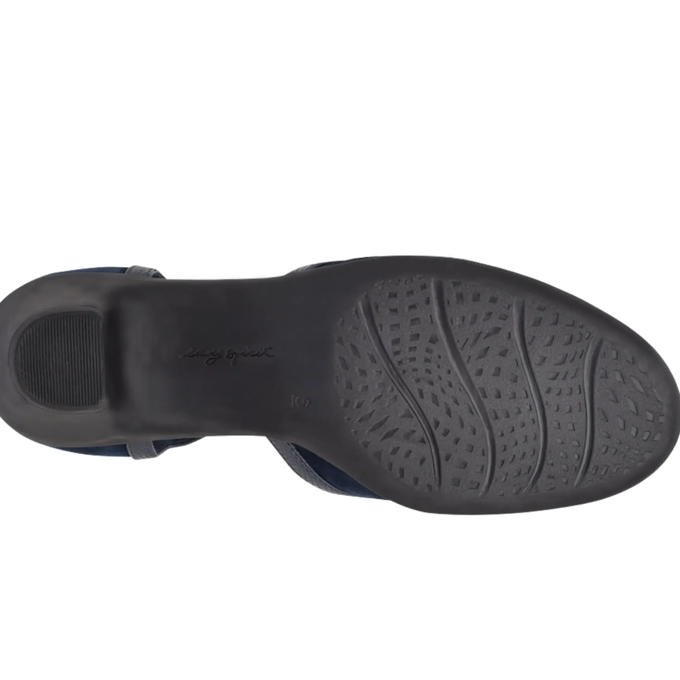 Mid Heels|Pumps>Easy Spirit Cara T-Strap Heels Navy Suede