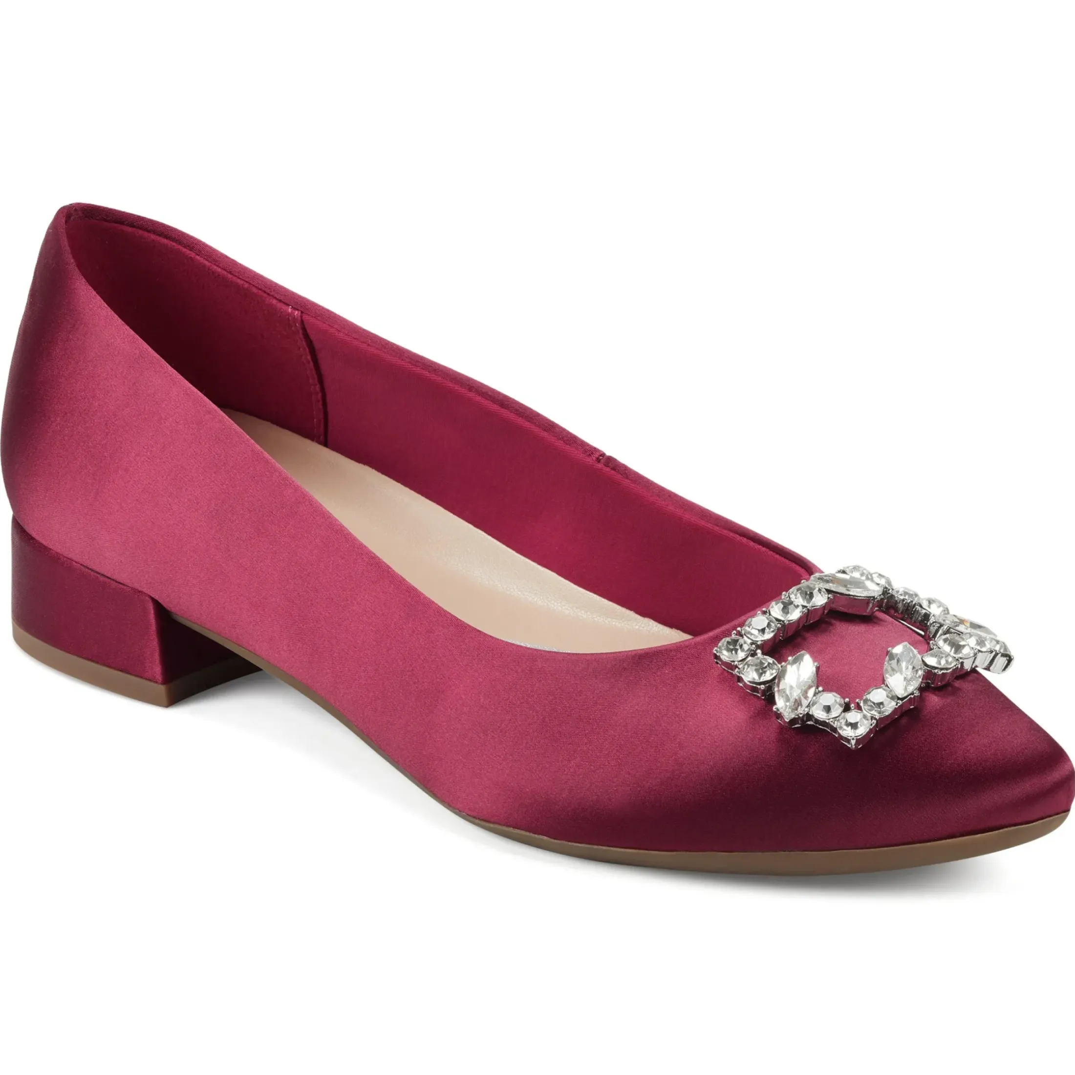 eFlex|eFlex>Easy Spirit Carisma Dress Pumps Red Satin