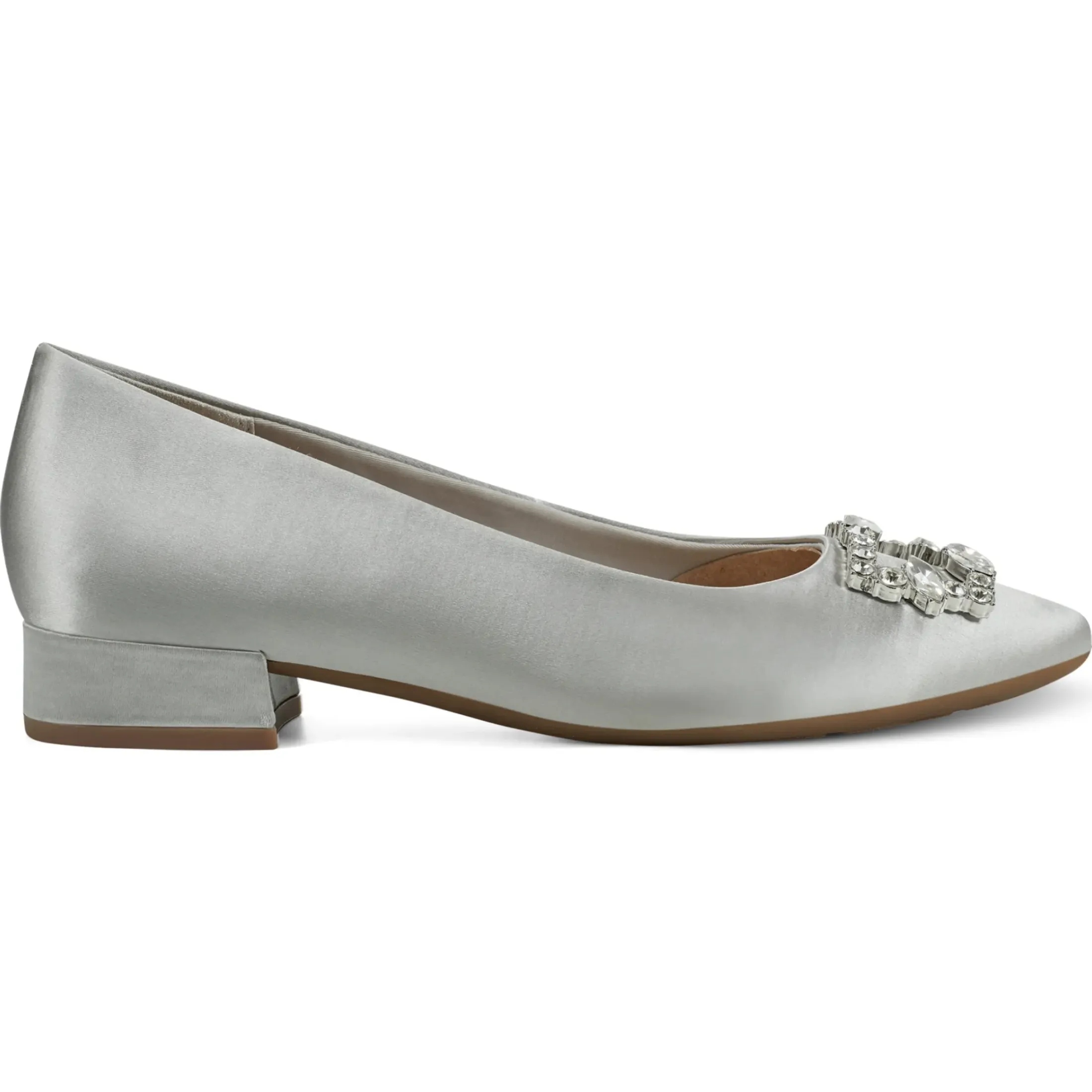 Low Heels|eFlex>Easy Spirit Carisma Dress Pumps Silver Satin