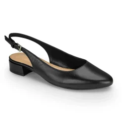 Low Heels|eFlex>Easy Spirit Cassius Slingback Pumps Black Leather