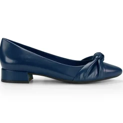 Low Heels|eFlex>Easy Spirit Caster Dress Shoes Navy Blue Leather