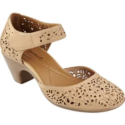 Cindie Mary Jane Heels|Mid Heels>Easy Spirit Cindie Mary Jane Heels Biscuit