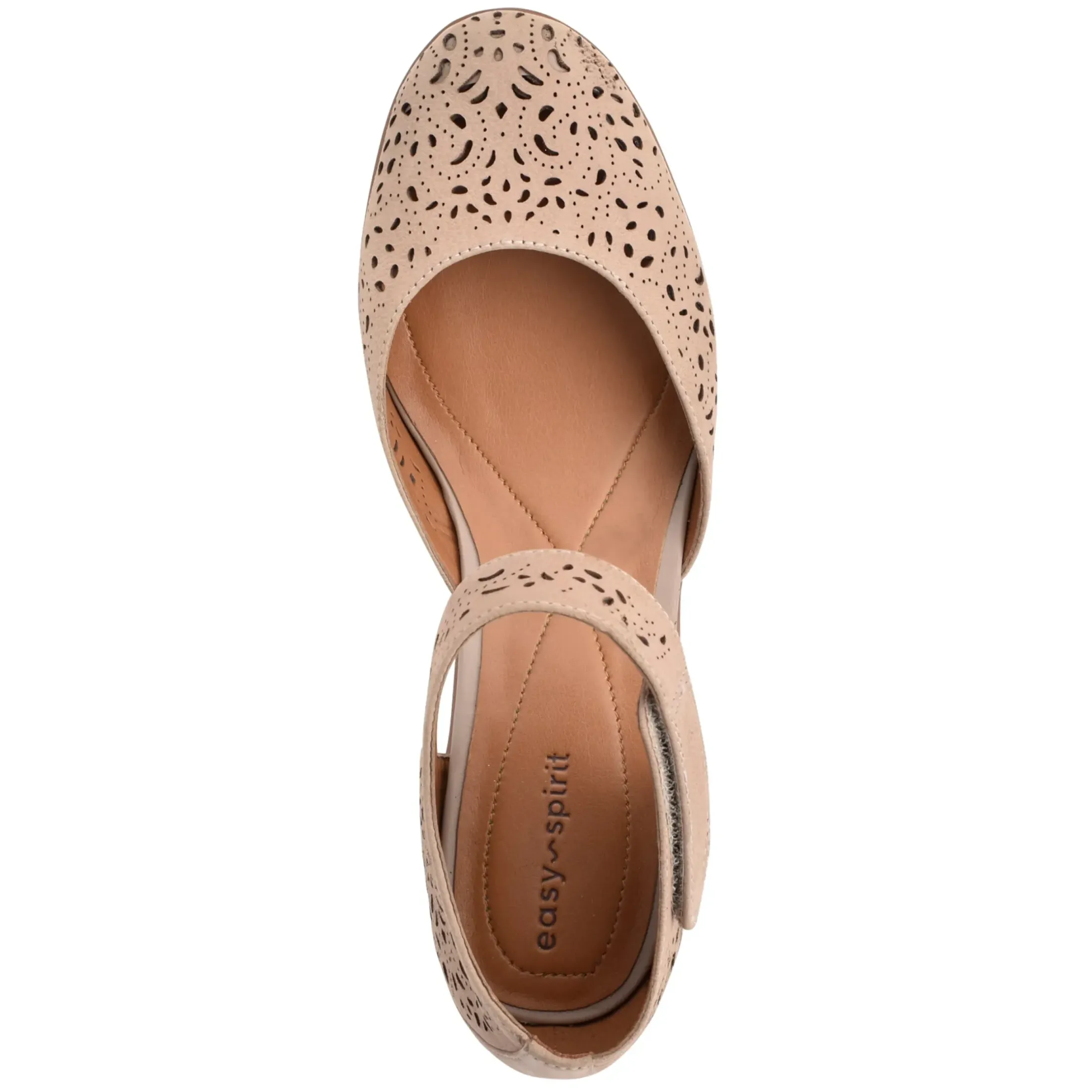 Mid Heels|Cindie Mary Jane Heels>Easy Spirit Cindie Mary Jane Heels Taupe
