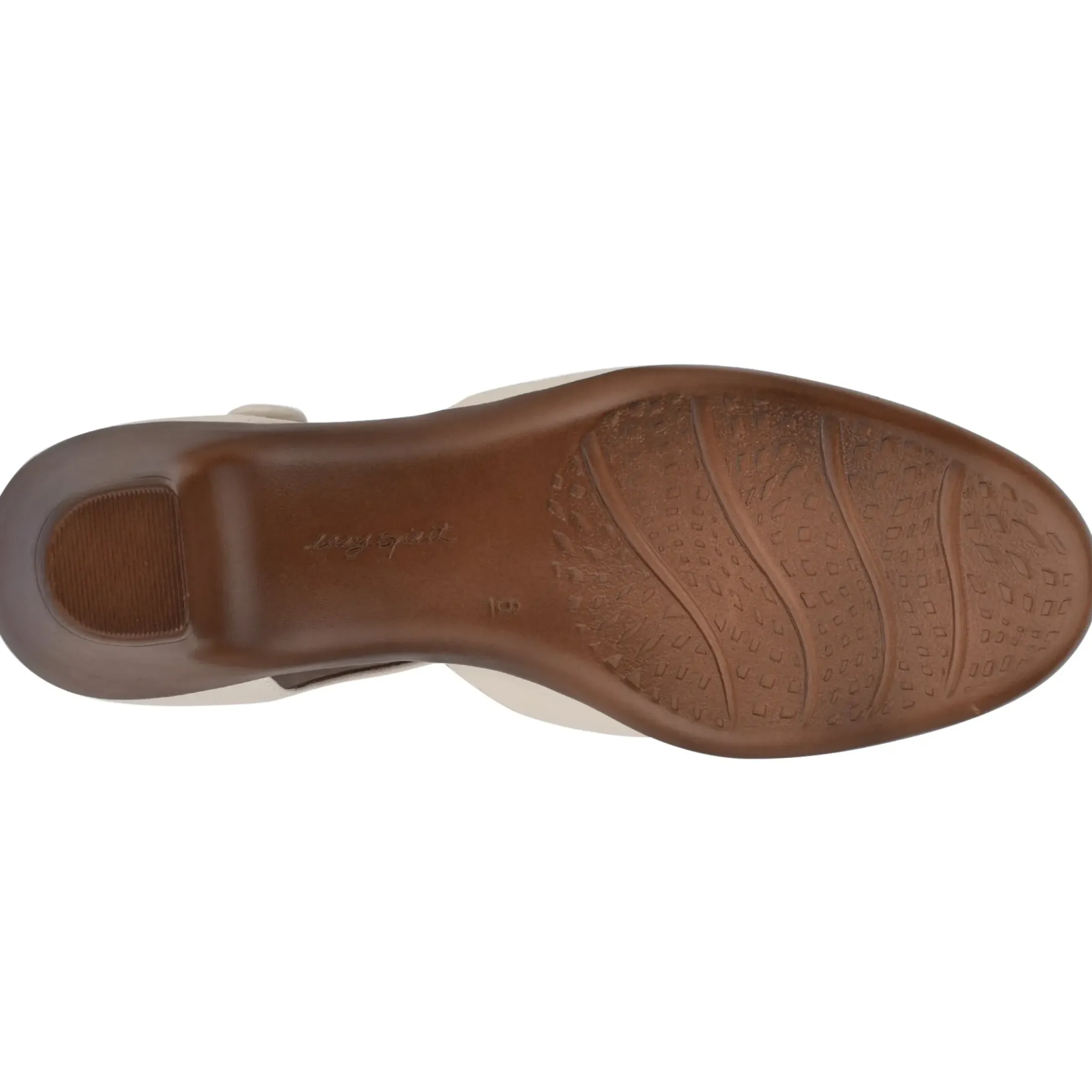 Clarice Mary Jane Heels|Mid Heels>Easy Spirit Clarice Mary Jane Heels Ivory Leather