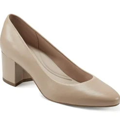 Cosma Pumps|Mid Heels>Easy Spirit Cosma Pumps Light Natural Leather