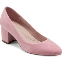 Cosma Pumps|Mid Heels>Easy Spirit Cosma Pumps Light Pink Suede