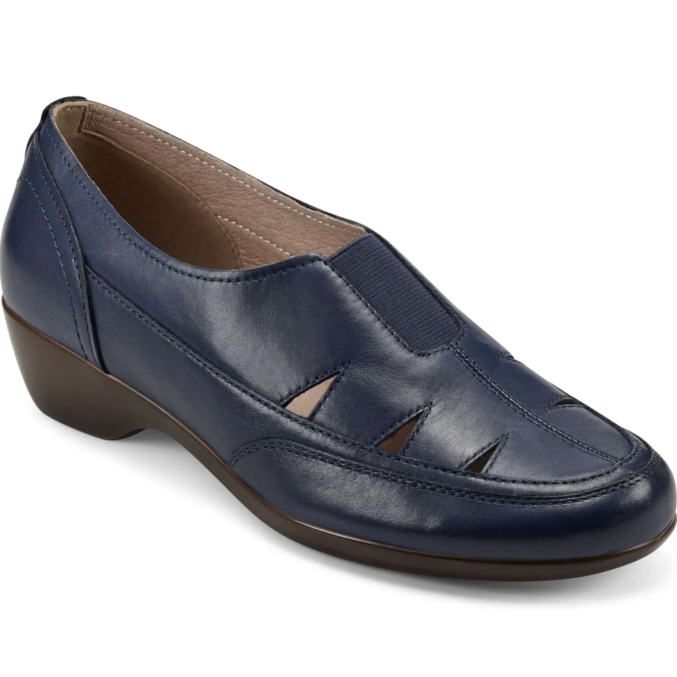 Mules|Mules>Easy Spirit Daisie Casual Slip On Shoes Blue Leather