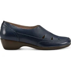Mules|Mules>Easy Spirit Daisie Casual Slip On Shoes Blue Leather