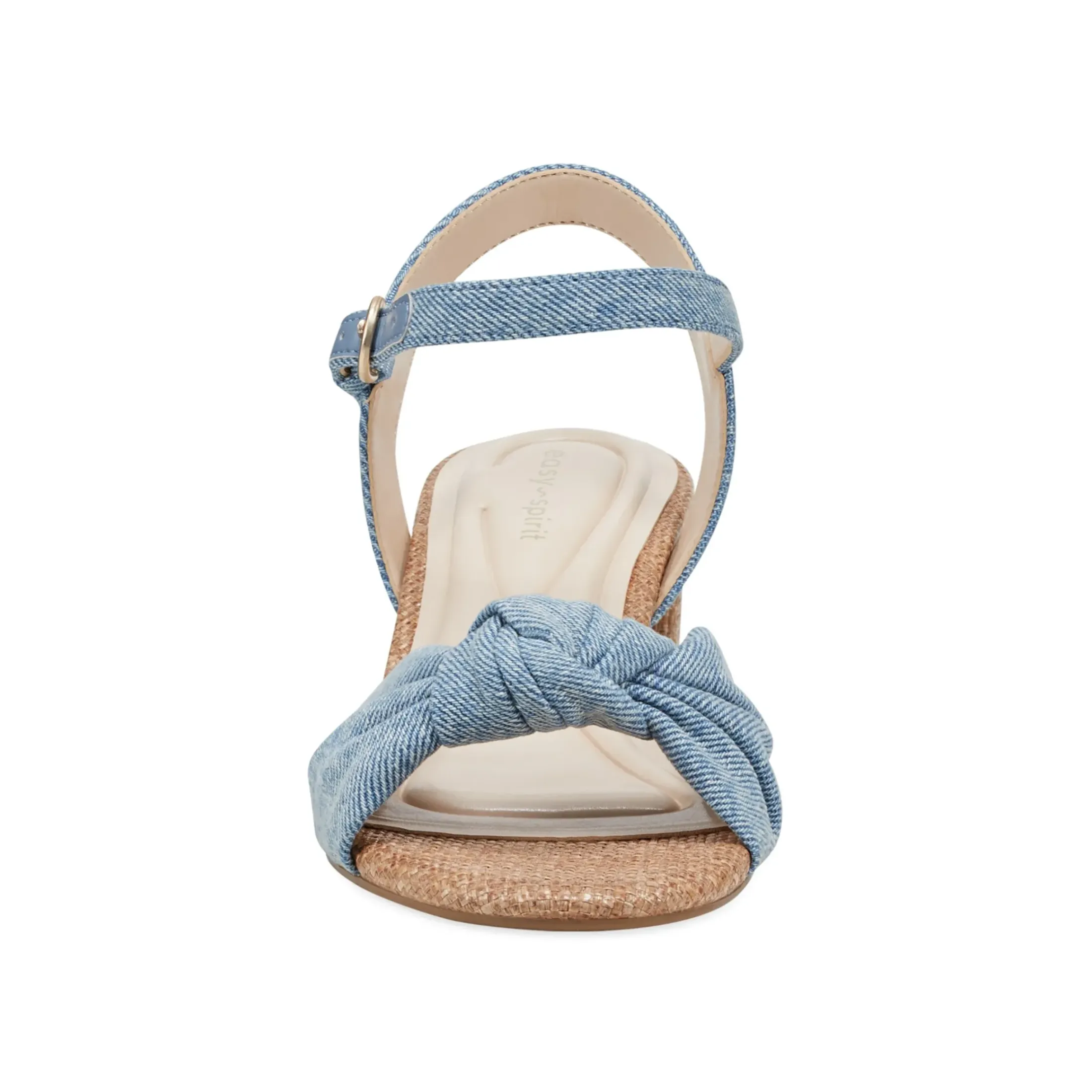 eFlex|eFlex>Easy Spirit Danica Heeled Sandals Denim