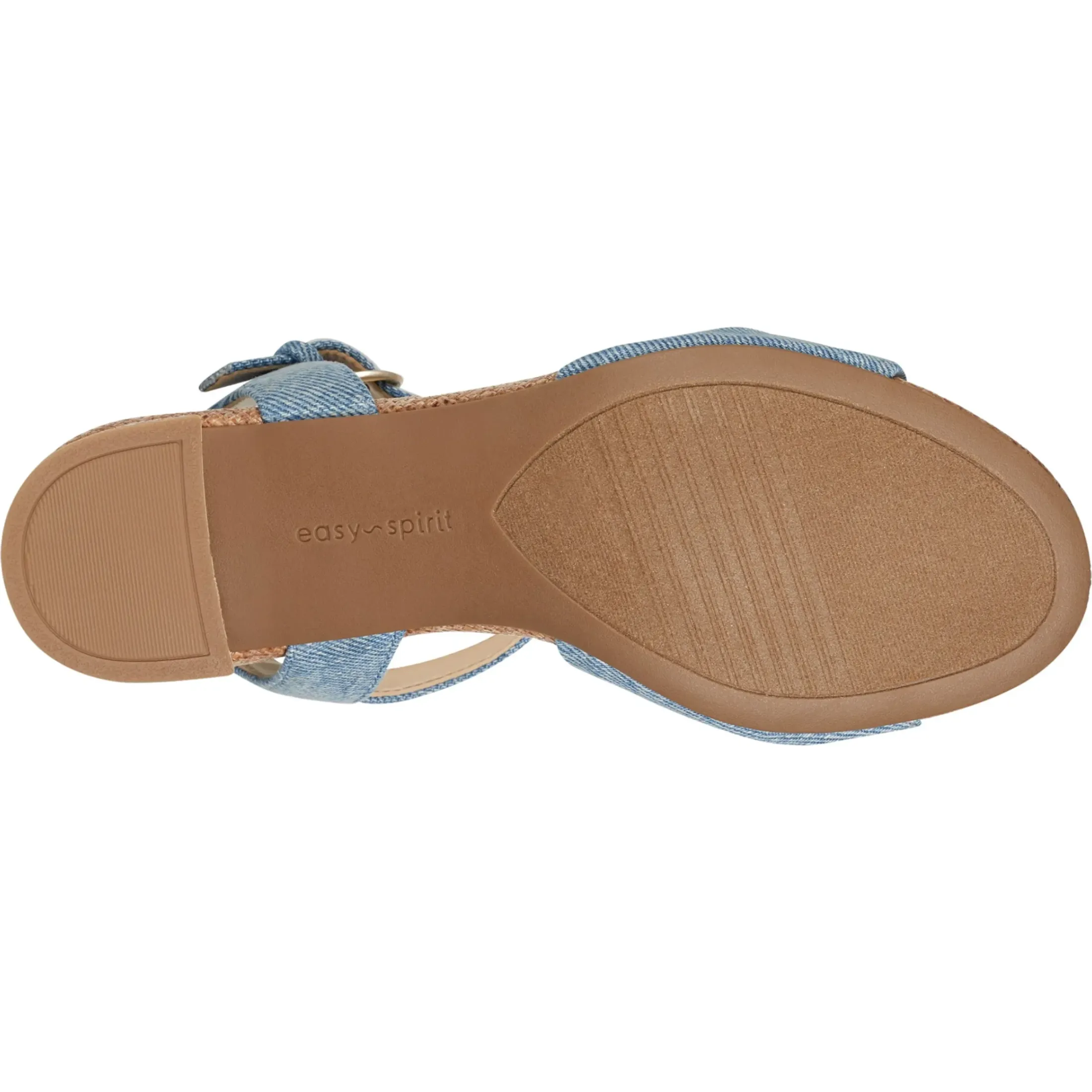 eFlex|eFlex>Easy Spirit Danica Heeled Sandals Denim