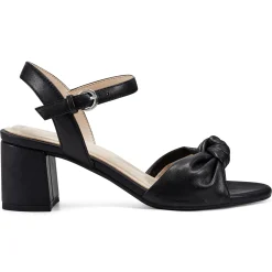 eFlex|eFlex>Easy Spirit Danica Heeled Sandals Black Leather
