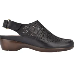 Mules|Mules>Easy Spirit Dawn Casual Slingback Shoes Black Leather