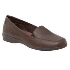 Slip Ons|Slip Ons>Easy Spirit Devitt Casual Flats Brown Leather
