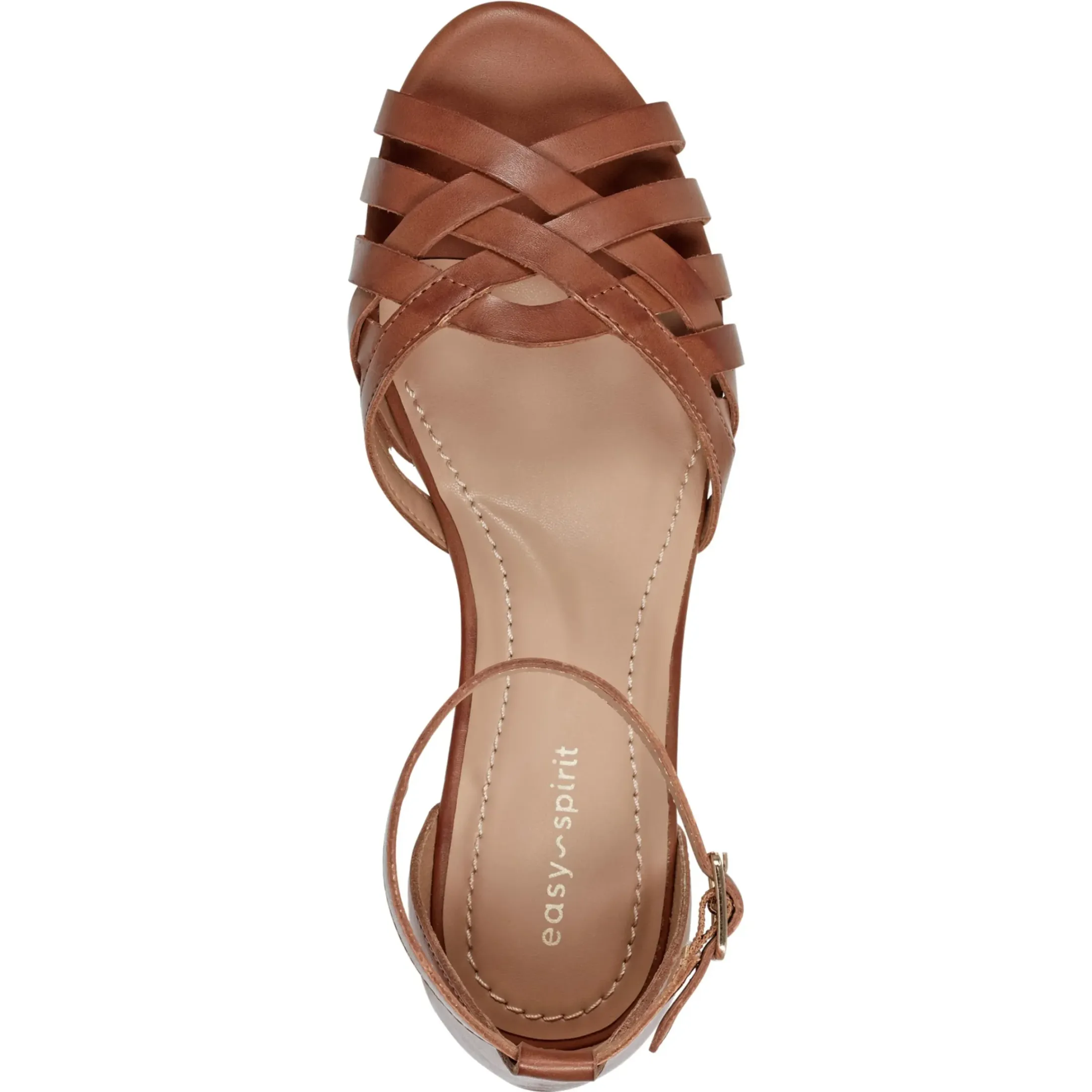 Casual|Sandals>Easy Spirit Dorothy Flat Sandals Brown