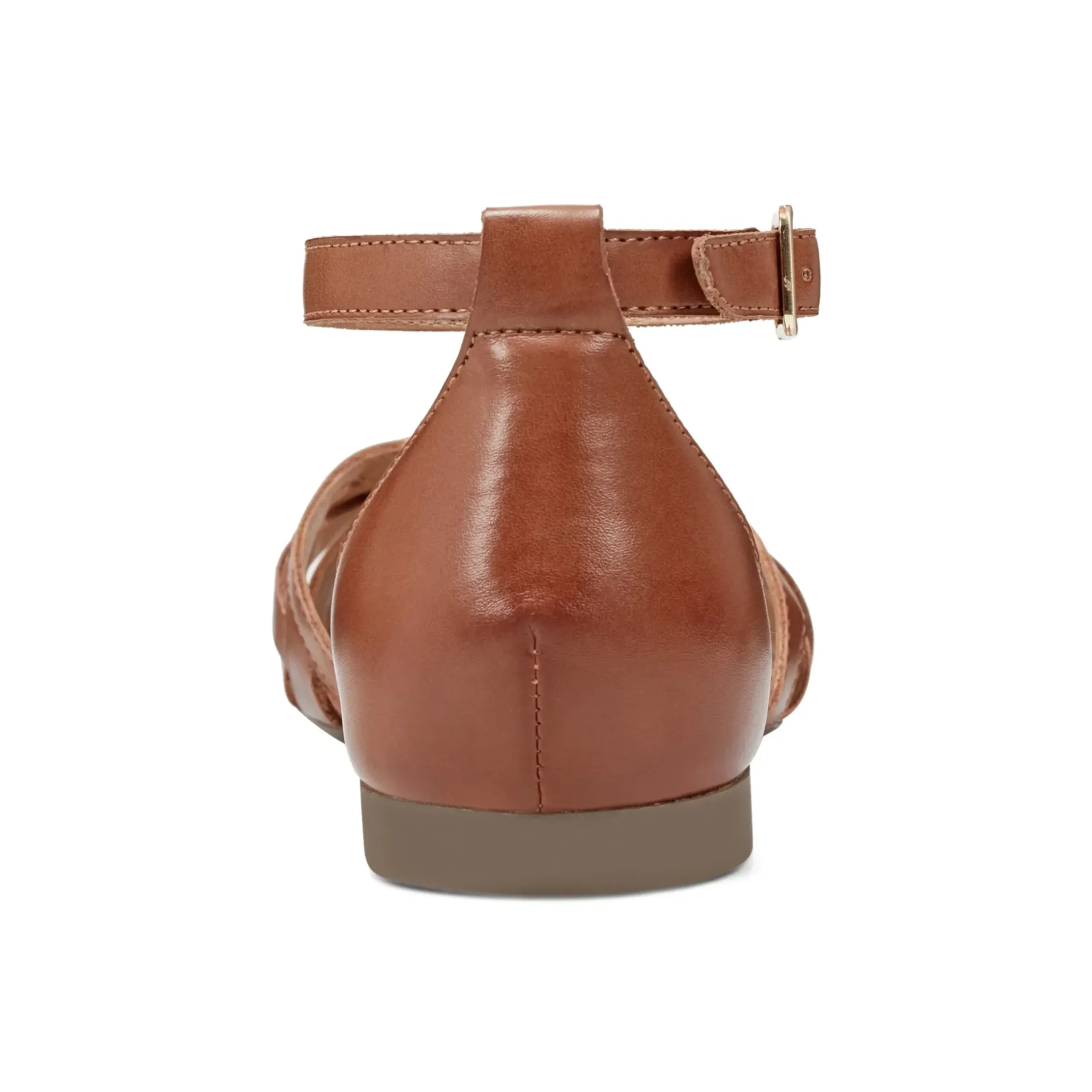 Casual|Sandals>Easy Spirit Dorothy Flat Sandals Brown