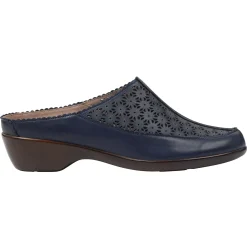 Mules|Mules>Easy Spirit Dusk Mule Clogs Navy Leather