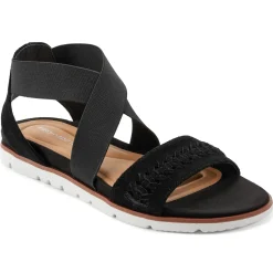 Casual|Flats>Easy Spirit Earla Casual Sandals Black