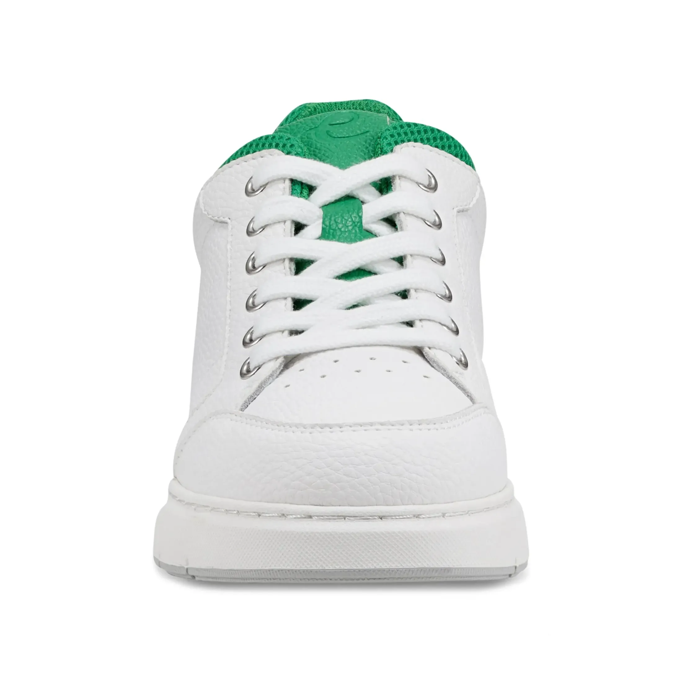 Sneakers|Sneakers>Easy Spirit x Denise Austin Dilli Lace-up Court Sneakers White Green Leather