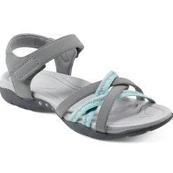 Sport|Explore24>Easy Spirit Edine Flat Sandals Grey/Blue Glass