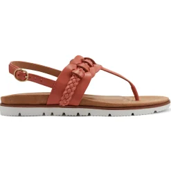 Casual|Flats>Easy Spirit Elaine Flat Sandals Orange