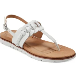 Casual|Flats>Easy Spirit Elaine Flat Sandals White