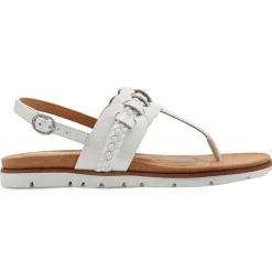 Casual|Flats>Easy Spirit Elaine Flat Sandals White