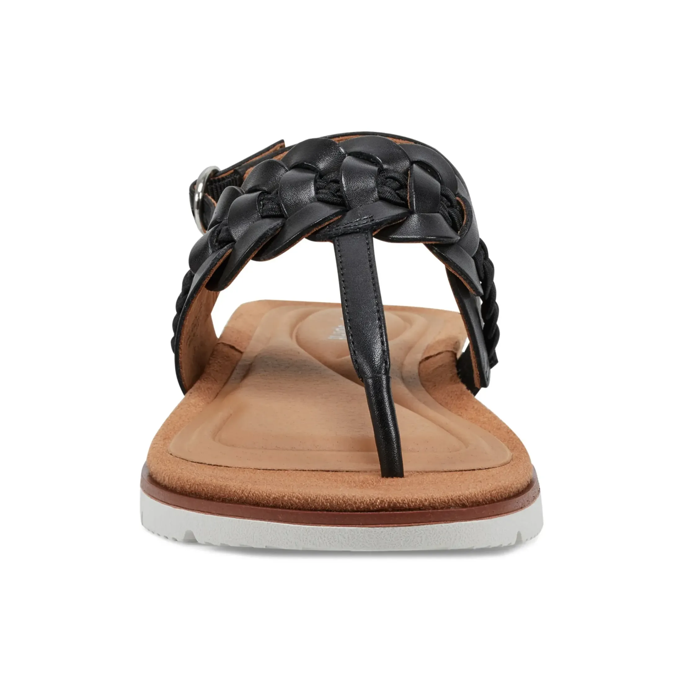 Casual|Flats>Easy Spirit Elaine Flat Sandals Black