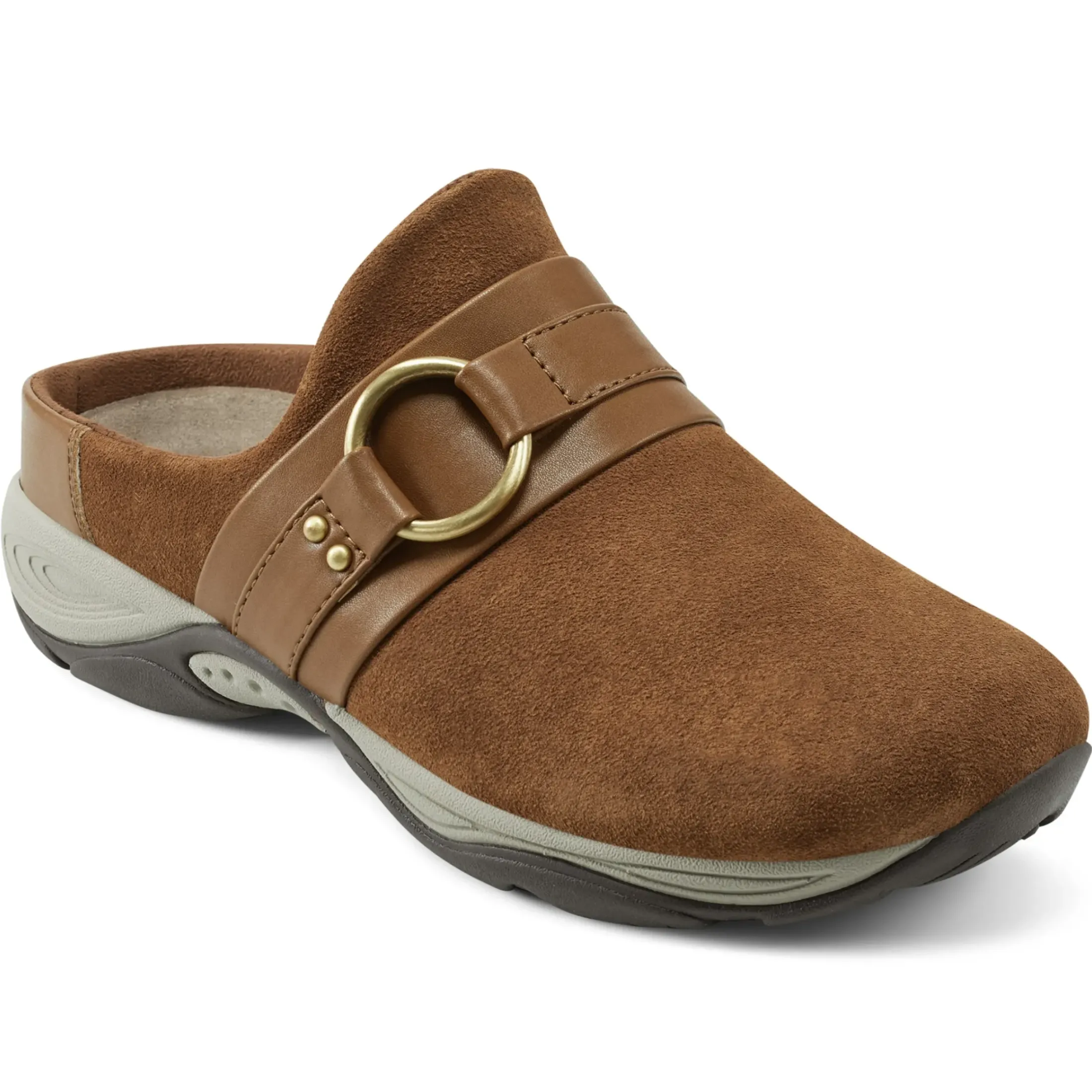 Explore24|Explore24>Easy Spirit Eleena Clogs Medium Brown Suede
