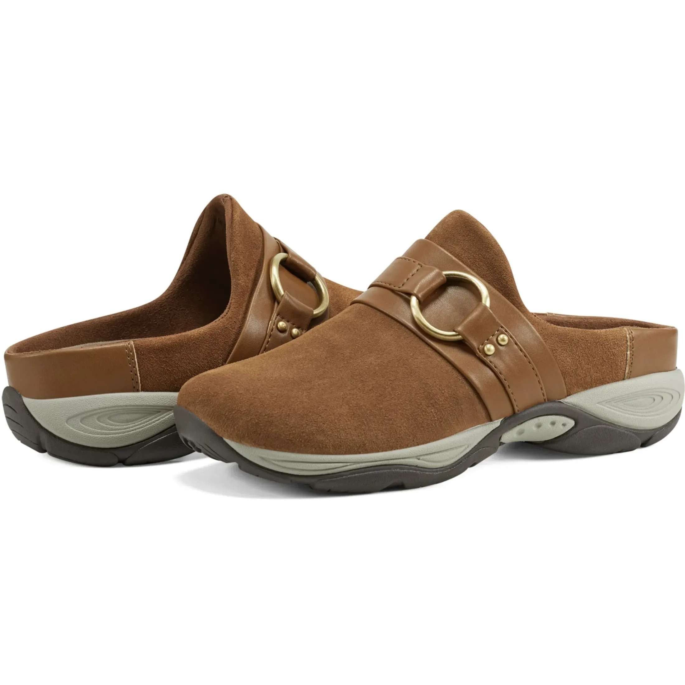 Explore24|Explore24>Easy Spirit Eleena Clogs Medium Brown Suede