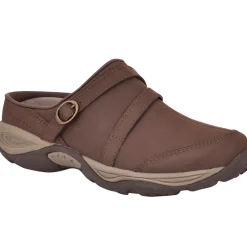 Explore24|Explore24>Easy Spirit Equinox Clogs Brown Leather